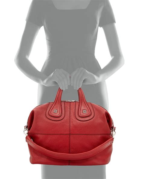 givenchy red nightingale medium|Givenchy Nightingale Medium Sugar Satchel Bag, Red .